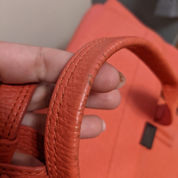 PHILLIP LIM 3.1 Textured Calfskin Large Pashli Satchel Coral - Picture 13 of 16